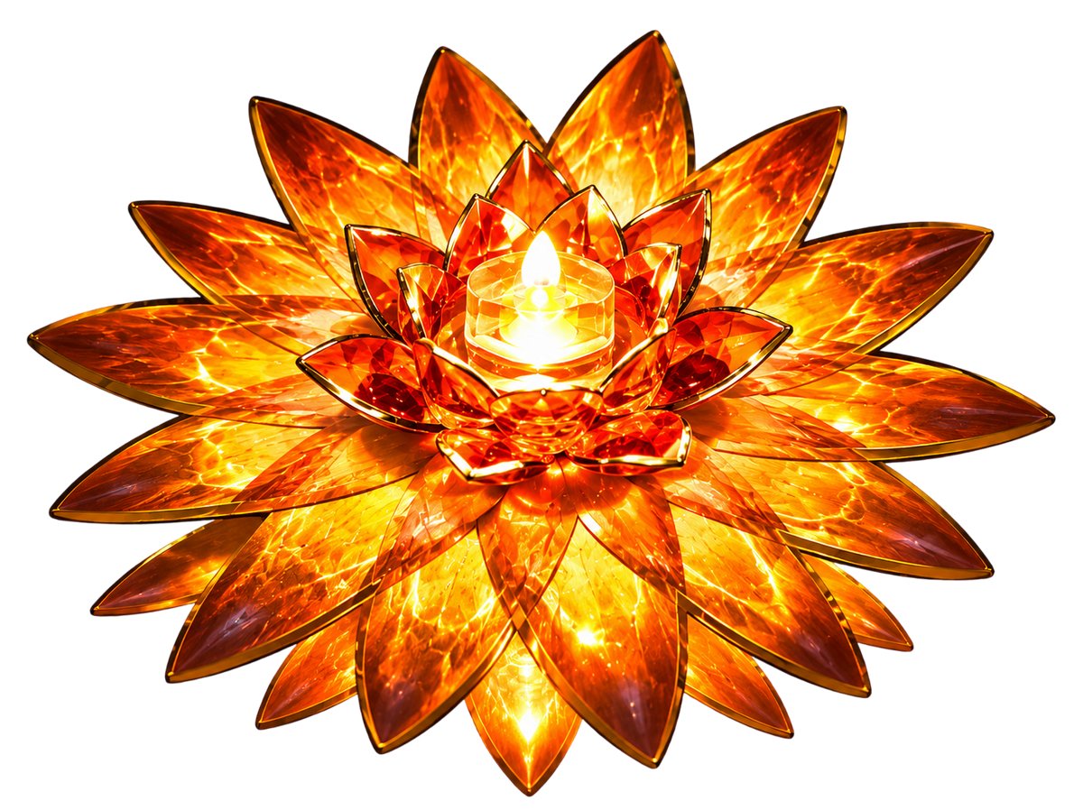 Lotus Reflection Diya(Pack of 12)